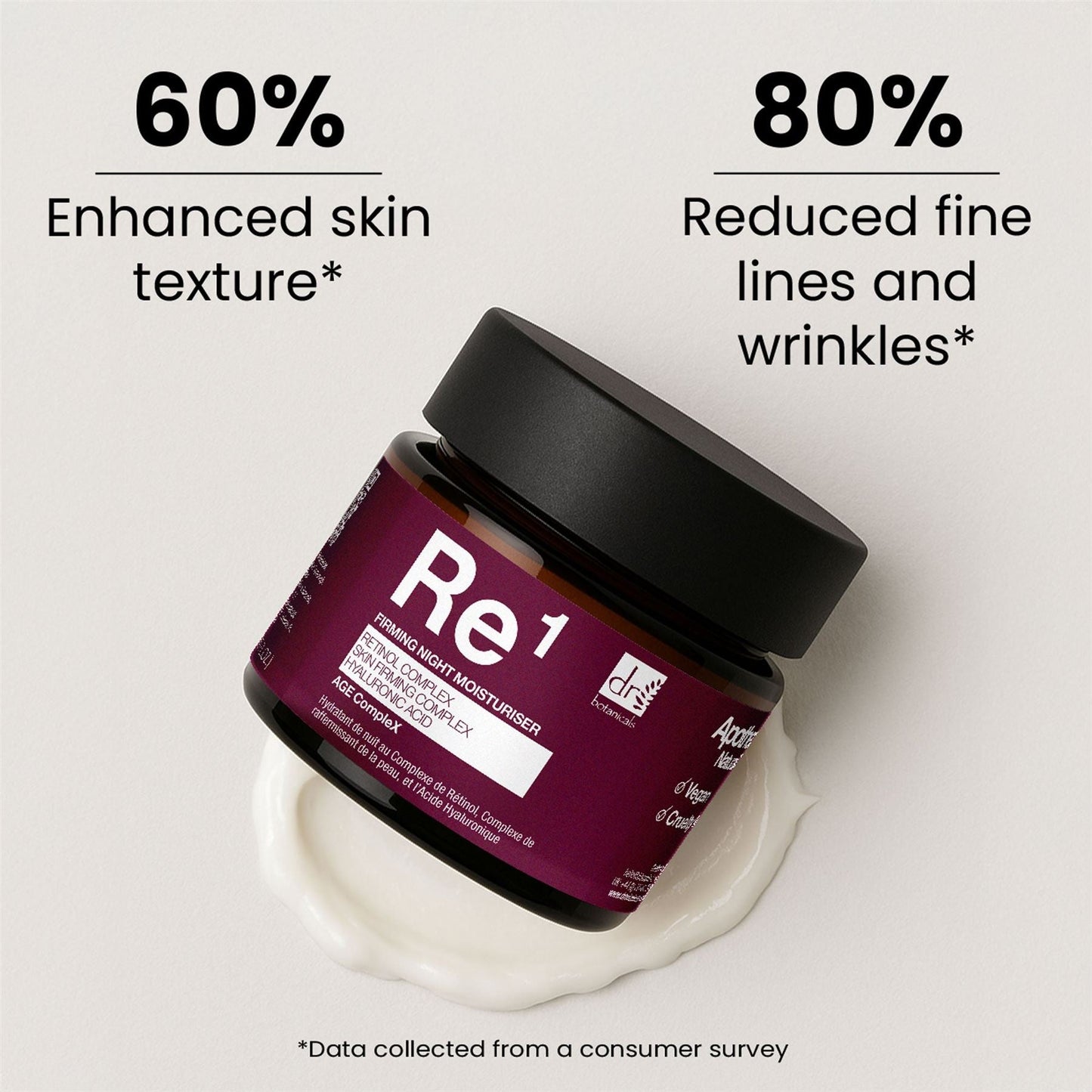 Retinol Complex 1%, Skin Firming Complex 1% & Hyaluronic Acid 1% Night Moisturiser 60ml - skinChemists