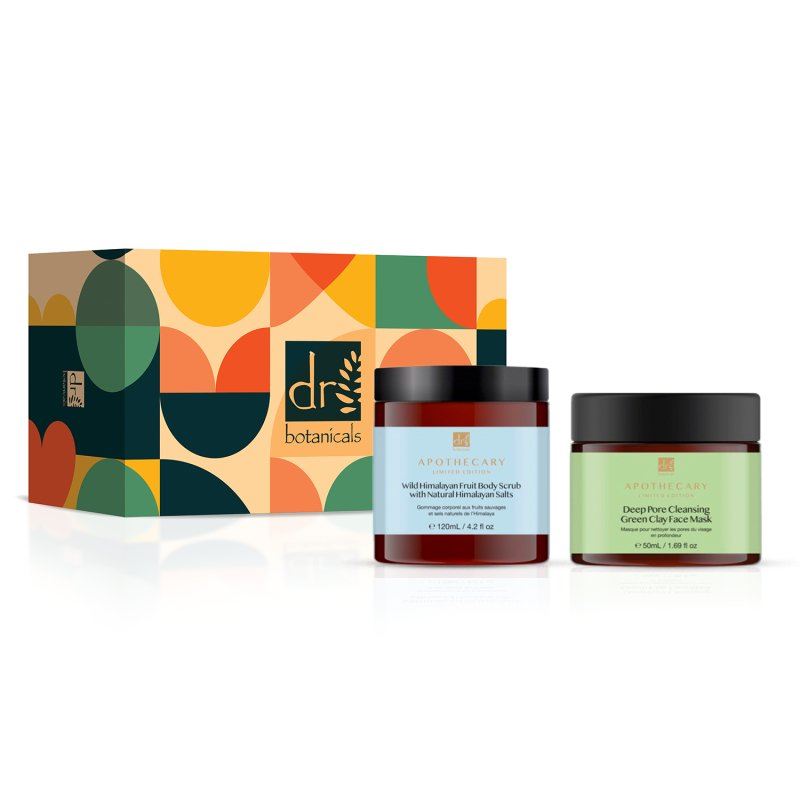 Dr Botanicals Rebalancing Mask & Himalayan Body Scrub Anti-Ageing Kit - skinChemists
