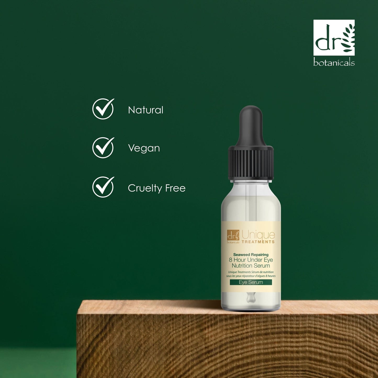 Dr Botanicals Unique Treatments Seaweed Repairing 8 Hour Under Eye Nutrition Serum 15ml Twin Value Savings Pack - skinChemists