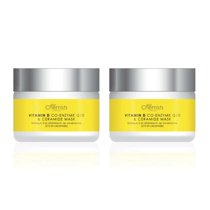 skinChemists Vitamin D Co-Enzyme Q10 & Ceramide Mask 50ml Twin Value Savings Pack