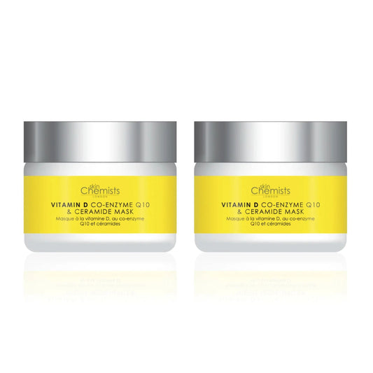 skinChemists Vitamin D Co-Enzyme Q10 & Ceramide Mask 50ml Twin Value Savings Pack