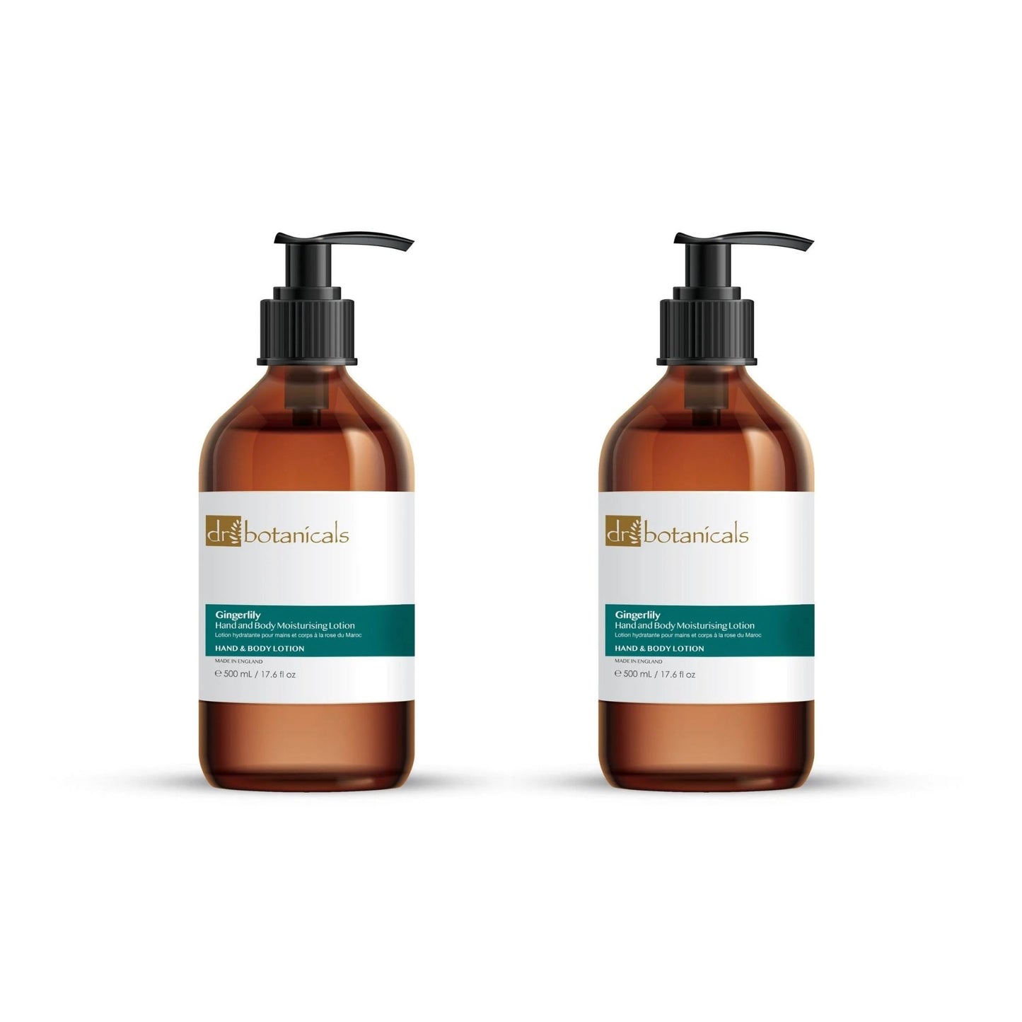 Dr Botanicals Gingerlily Hand & Body Moisturising Lotion 500ml Twin Value Savings Pack - skinChemists