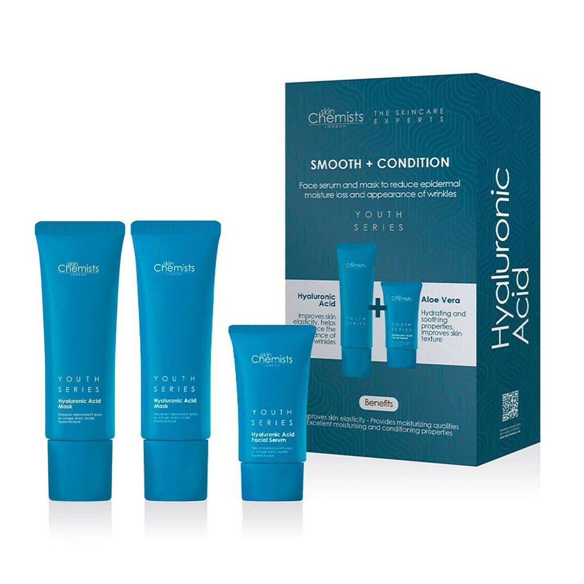 Hyaluronic Acid Smooth & Condition Kit + Free Hyaluronic Acid Mask 50ml - skinChemists
