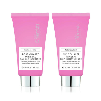 skinChemists Rose Quartz Mineral Day Moisturiser 50ml Twin Value Savings Pack