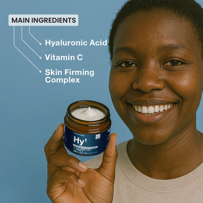 Dr Botanicals Hydrating Face Cream | 1% Hyaluronic Acid & 1% Vitamin C | Hydrating Daily Moisturiser