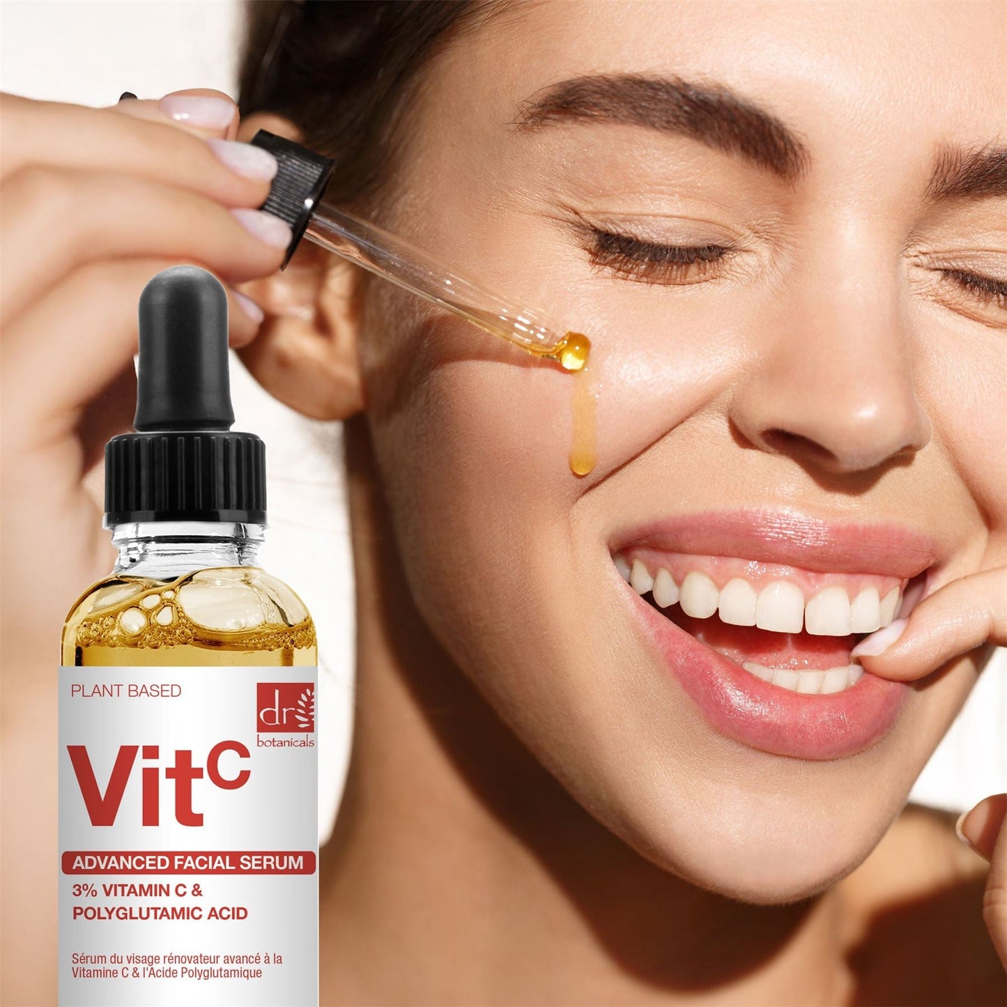 Dr Botanicals Vitamin C & Polyglutamic Acid Glow Serum | Glow & Hydration Serum