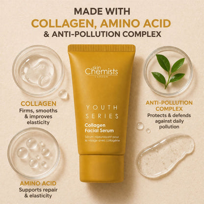 2% Collagen Facial Serum 30ml (Vegan) - skinChemists