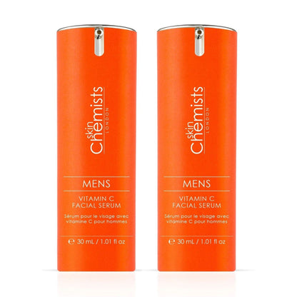 skinChemists Men's Vitamin C Facial Serum 30ml Twin Value Savings Pack - skinChemists