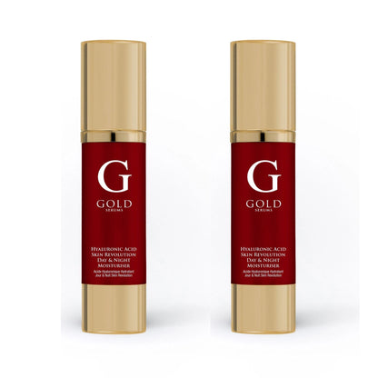 Gold Serums Hyaluronic Acid Skin Revolution Day & Night Moisturiser 50ml Twin Value Savings Pack - skinChemists