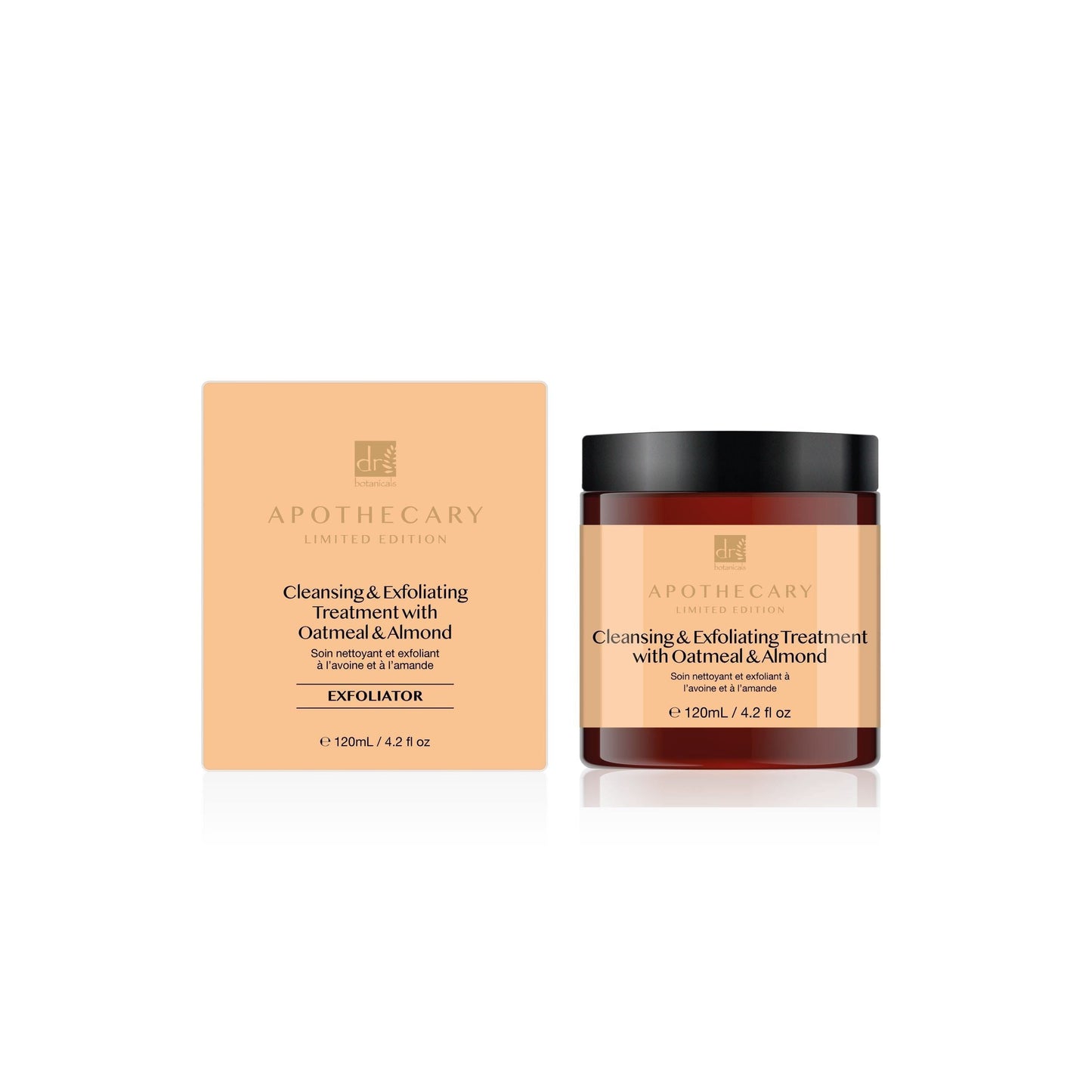 Dr Botanicals Cleansing & Exfoliating Treatment with Oatmeal & Almond 120ml Twin Value Savings Pack - skinChemists