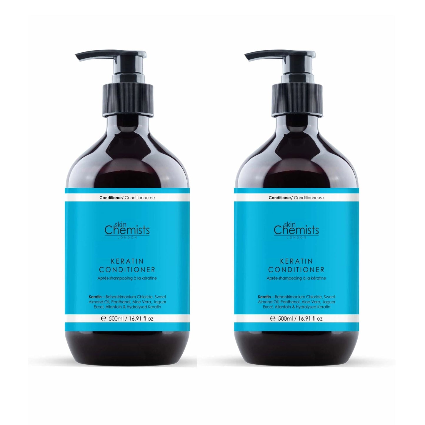 skinChemists Keratin Hair & Scalp Treatment Conditioner 500ml Twin Value Savings Pack - skinChemists