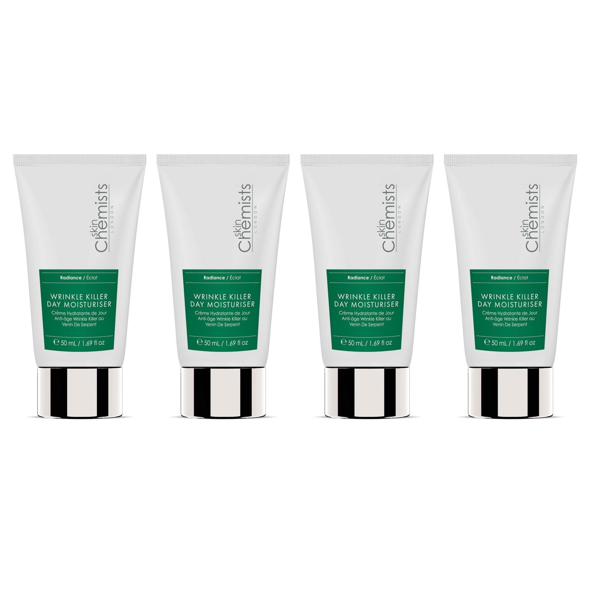 skinChemists Anti-Ageing Wrinkle Killer Day Moisturiser 50ml Shorted Date Pack of 4 - skinChemists