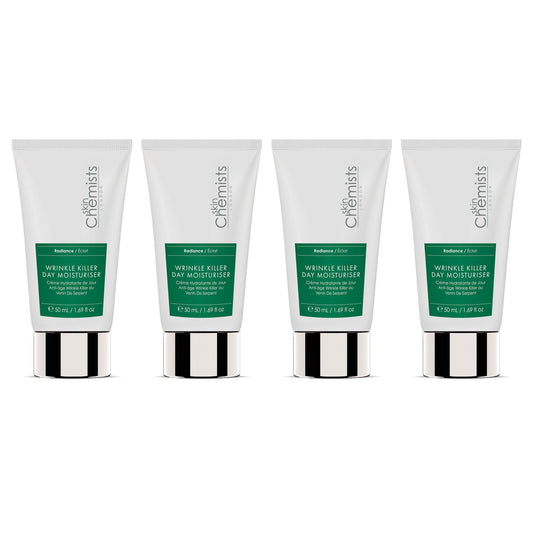 skinChemists Anti-Ageing Wrinkle Killer Day Moisturiser 50ml Shorted Date Pack of 4