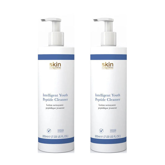 Skin Research Youth Peptide Cleanser 200ml Twin Value Savings Pack