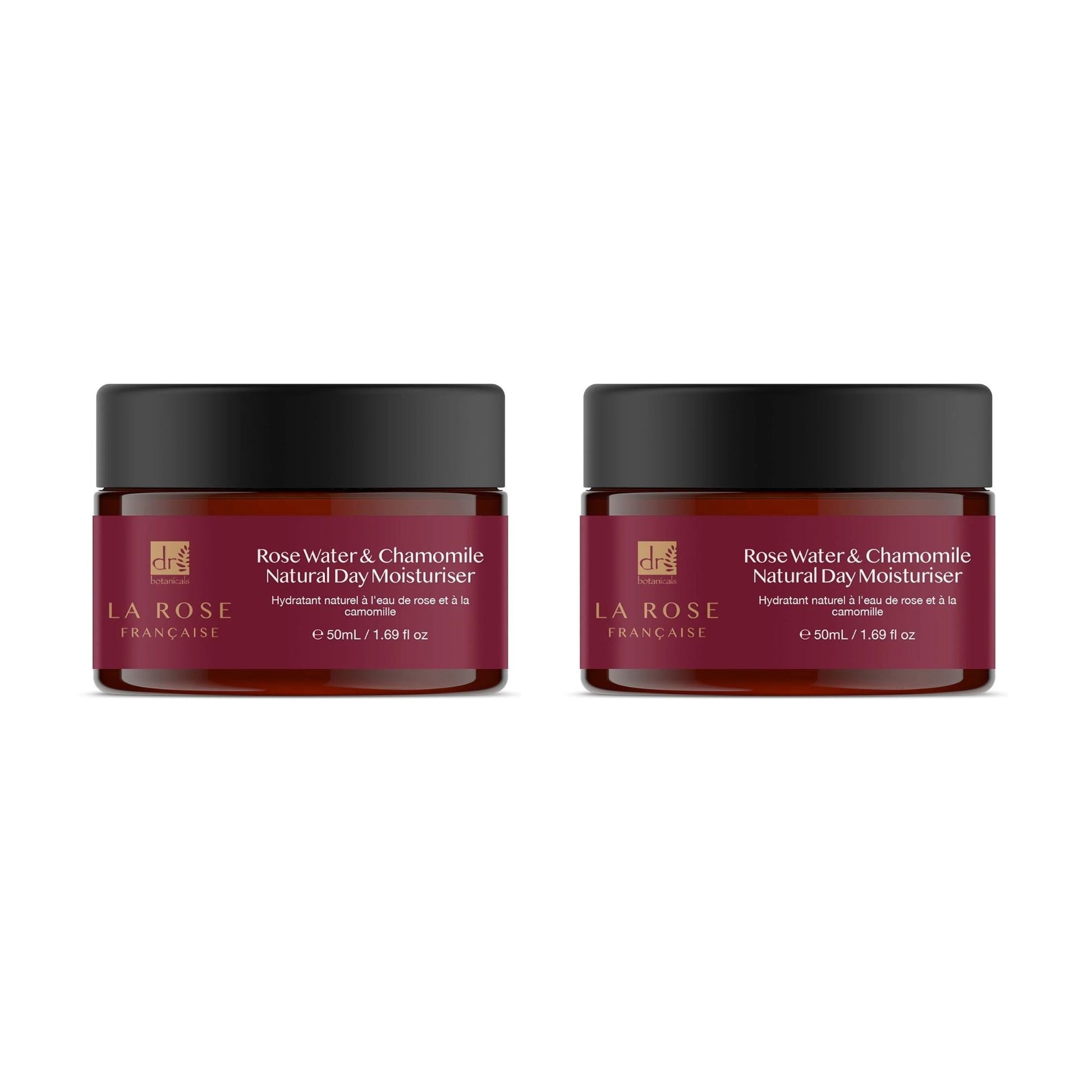 Dr Botanicals La Rose Francaise Day Moisturiser 50ml Twin Value Savings Pack - skinChemists