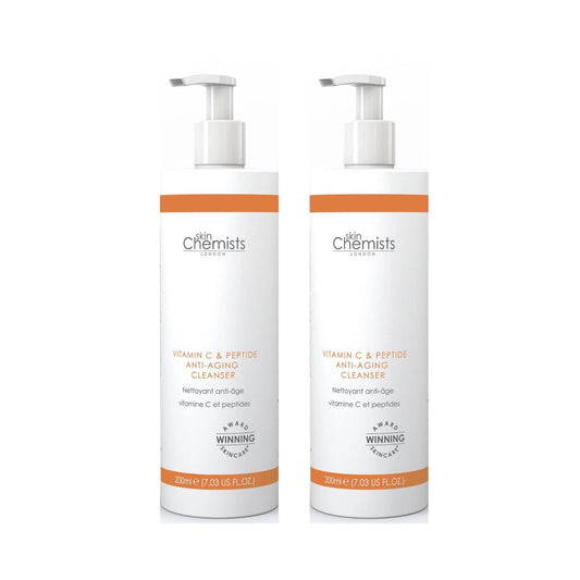 skinChemists Vitamin C & Peptide Cleanser 200ml Twin Value Savings Pack