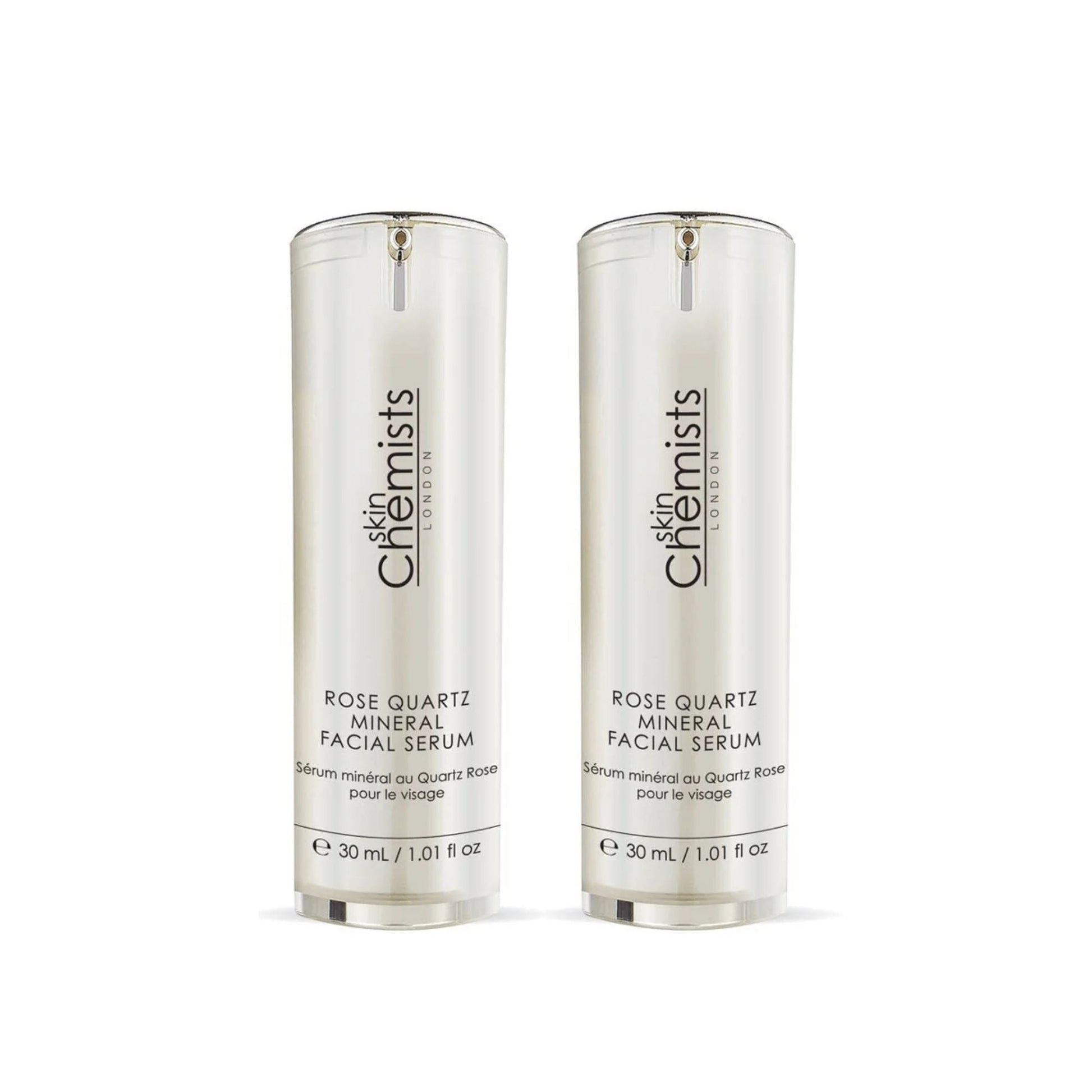 skinChemists Rose Quartz Mineral Facial Serum 30ml Twin Value Savings Pack - skinChemists