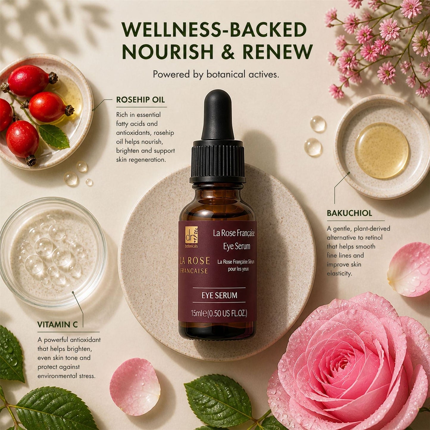 La Rose Francaise Eye Serum 15ml - skinChemists