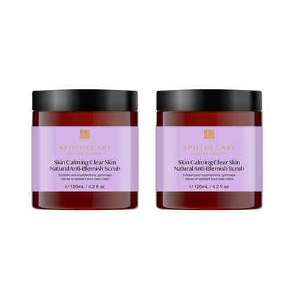 Dr Botanicals Skin Calming Clear Skin Natural Anti-Blemish Scrub 120ml Twin Value Savings Pack - skinChemists