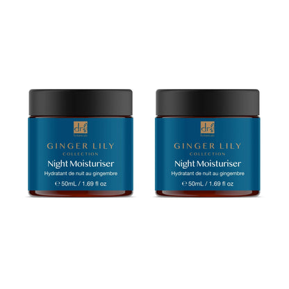 Dr Botanicals Gingerlily Night Moisturiser 50ml Twin Value Savings Pack - skinChemists