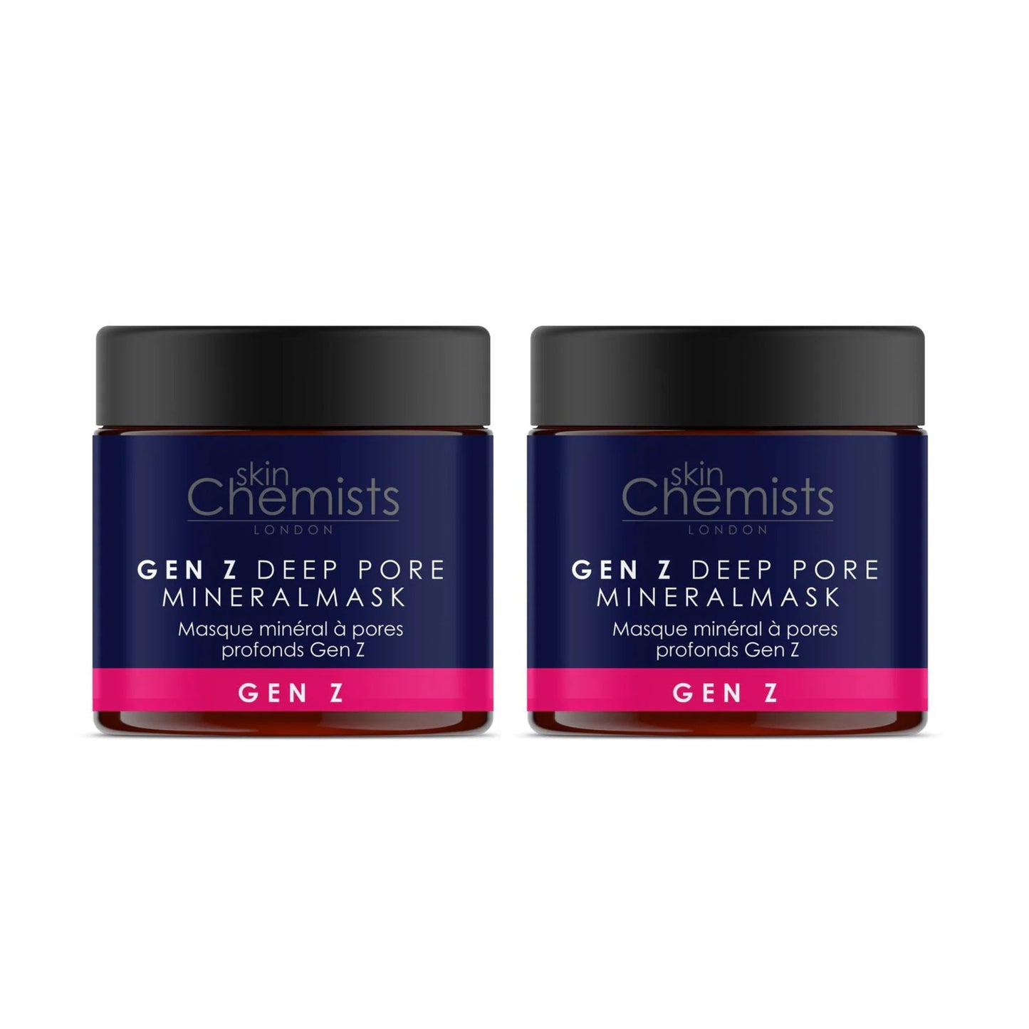 skinChemists Gen Z Deep Pore Clay Mask 60ml Twin Value Savings Pack - skinChemists
