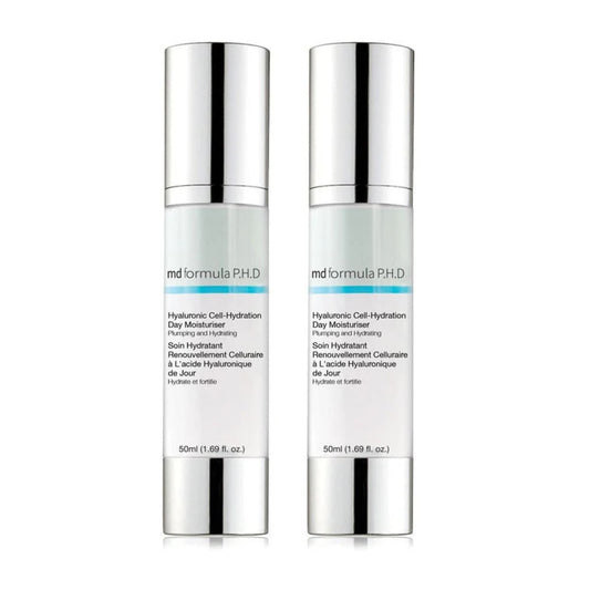 MD Formula Hyaluronic Cell-Hydration Day Moisturiser 50ml Twin Value Savings Pack