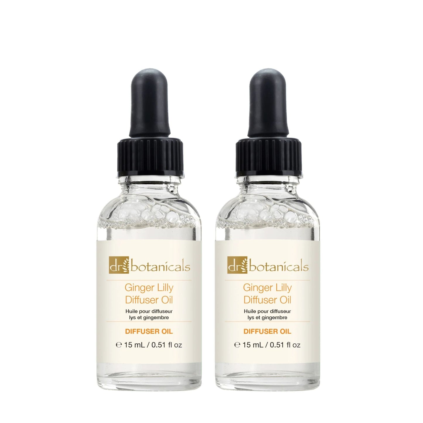 Dr Botanicals Exotic Ginger Lilly Diffuser Oil 15ml Twin Value Savings Pack - skinChemists