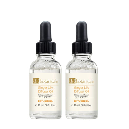 Dr Botanicals Exotic Ginger Lilly Diffuser Oil 15ml Twin Value Savings Pack - skinChemists
