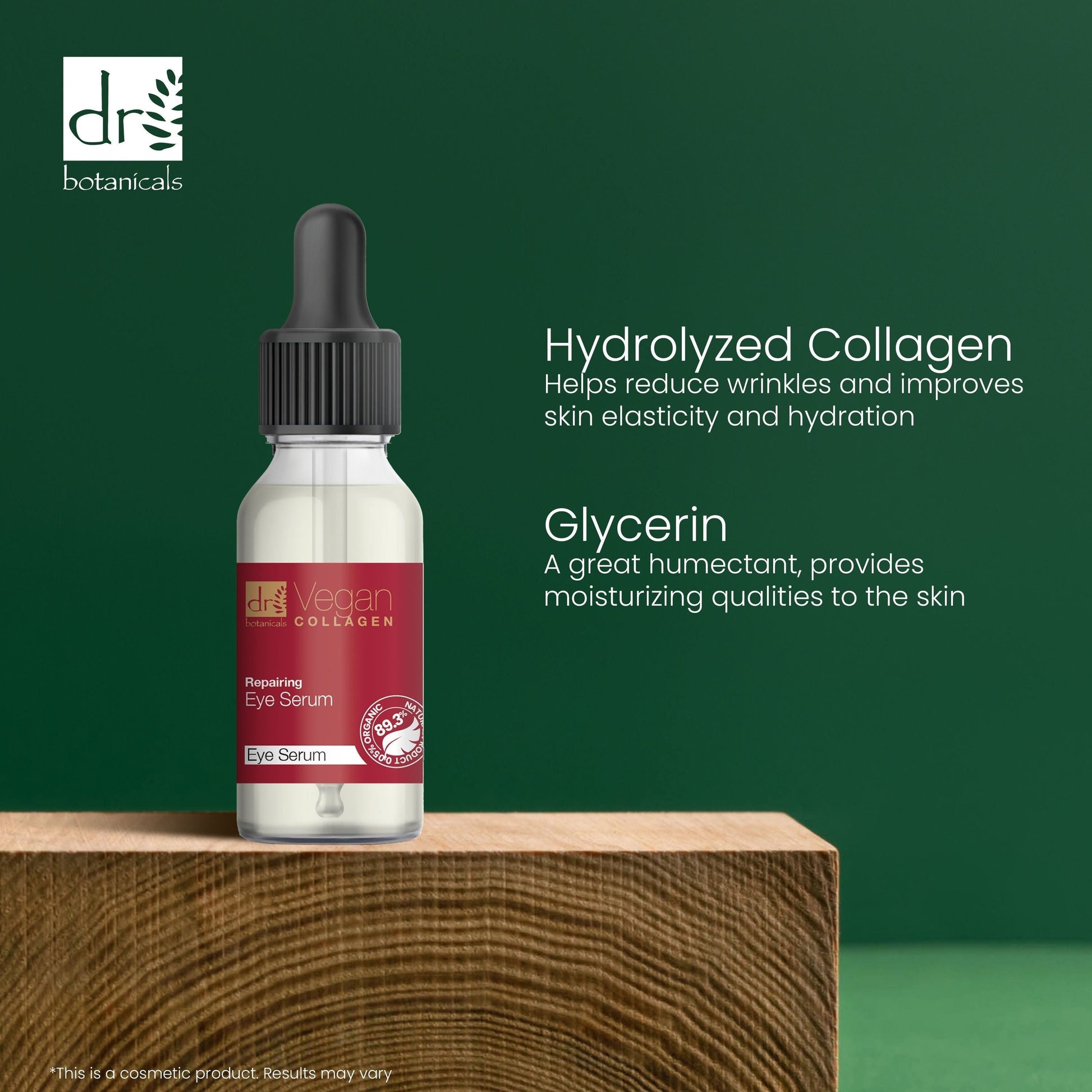 Dr Botanicals Vegan Collagen Repairing Eye Serum 15ml Twin Value Savings Pack - skinChemists