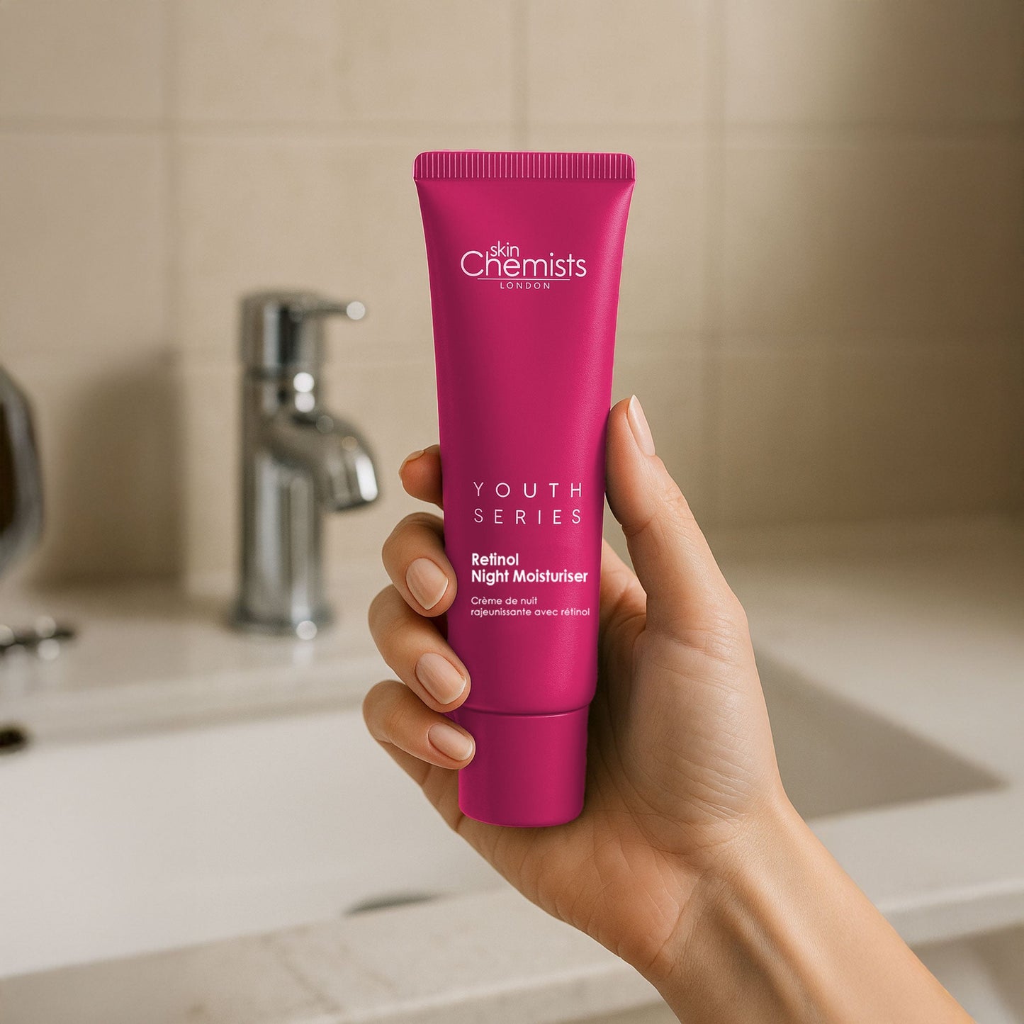 skinChemists Retinol Bakuchiol Night Moisturiser Anti-Aging Face Cream 50ml