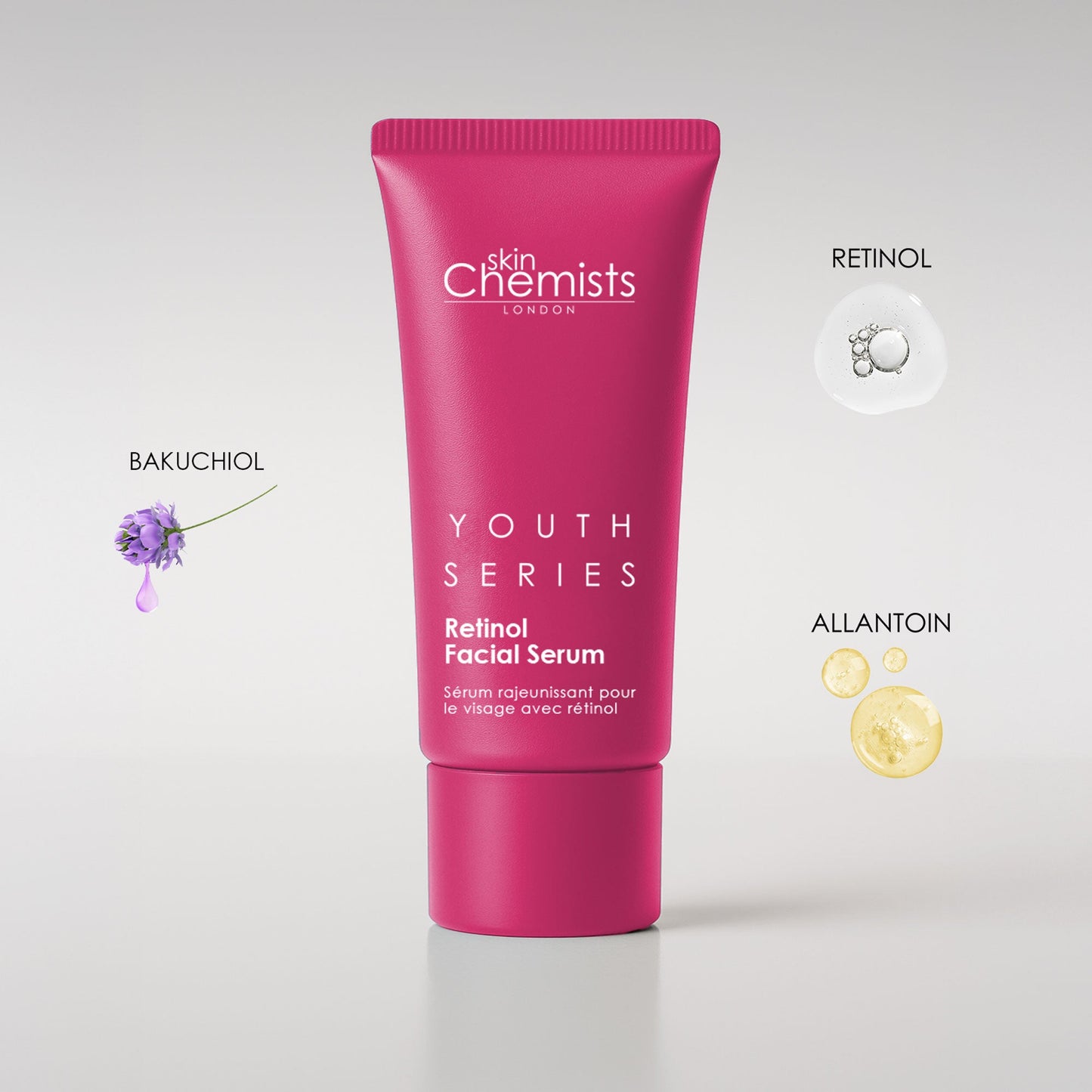 skinChemists Retinol and Bakuchiol Dual Anti-Aging Facial Serum 30ml