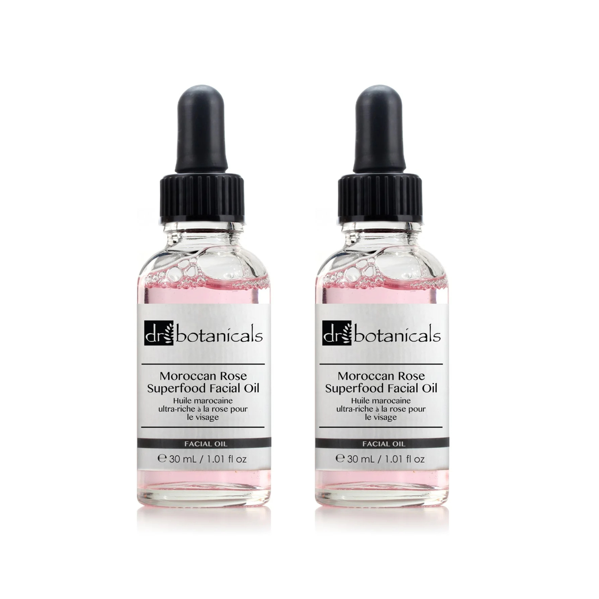 Dr Botanicals Moroccan Rose Superfood Facial Oil 30ml Twin Value Savings Pack