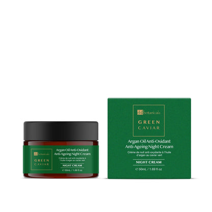 Green Caviar & Argan Oil Anti-Oxidant Anti-Ageing Night Cream 50ml x 2 Duo Pack