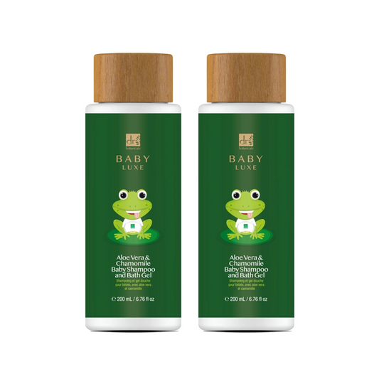 Baby Lux Aloe Vera & Chamomile Baby Shampoo & Bath Gel 200ml Twin Value Savings Pack