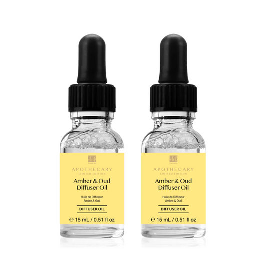 Deep Relax & Calm Amber & Oud Diffuser Oil 15ml Twin Value Savings Pack