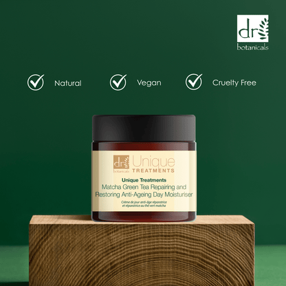 Unique Treatments Matcha Green Tea Repairing & Restoring Anti-Ageing Day Moisturiser 60ml x 2 Duo Pack