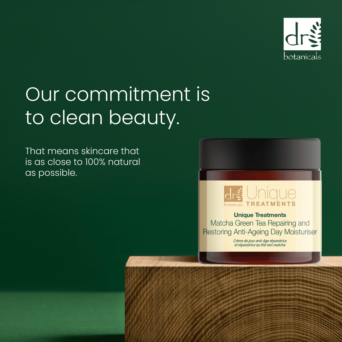 Unique Treatments Matcha Green Tea Repairing & Restoring Anti-Ageing Day Moisturiser 60ml