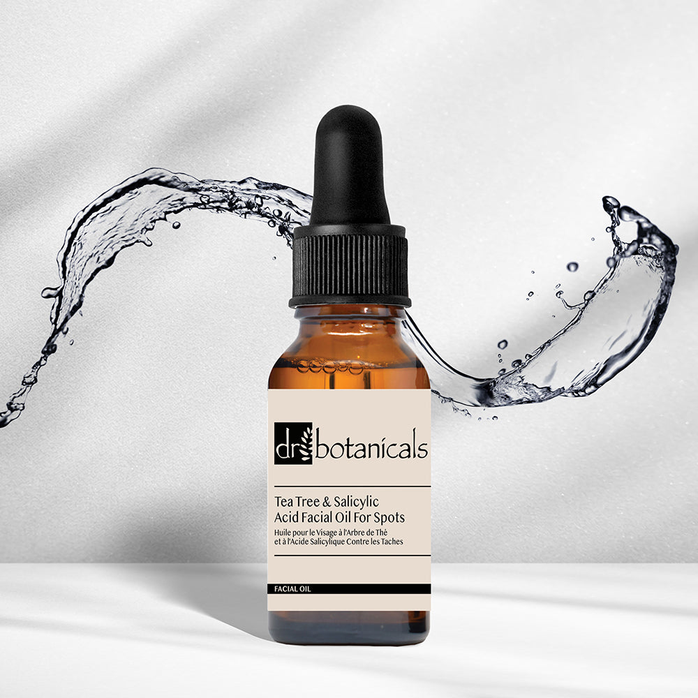 Anti-Ageing Tea Tree Facial Scrub + Facial Oil For Spots & Seaweed Face Moisturiser
