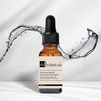 Anti-Ageing Tea Tree Facial Scrub + Facial Oil For Spots & Seaweed Face Moisturiser
