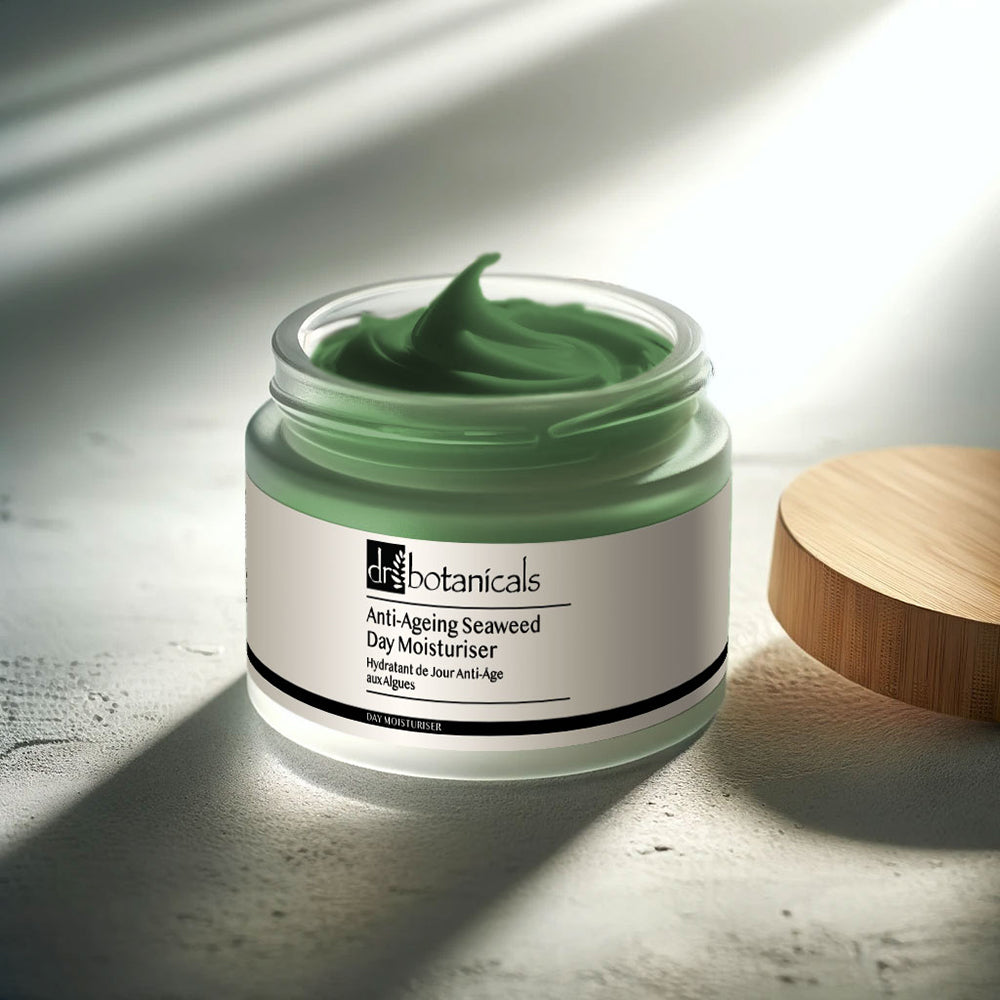 Anti-Ageing Tea Tree Facial Scrub + Facial Oil For Spots & Seaweed Face Moisturiser
