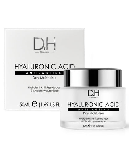 Dr H Hyaluronic Acid Anti-Ageing Day Moisturiser with box