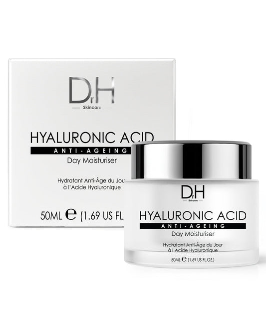 Dr H Hyaluronic Acid Anti-Ageing Day Moisturiser with box