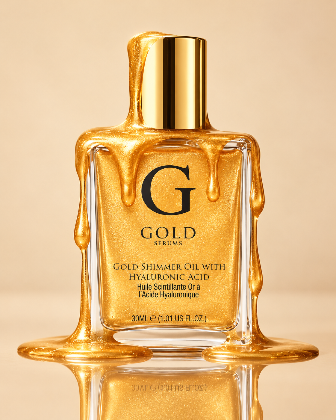 skinChemists Gold Shimmer Oil with Hyaluronic Acid (30ml)