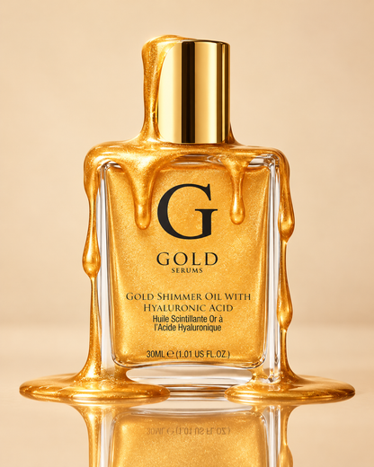 skinChemists Gold Shimmer Oil with Hyaluronic Acid (30ml)
