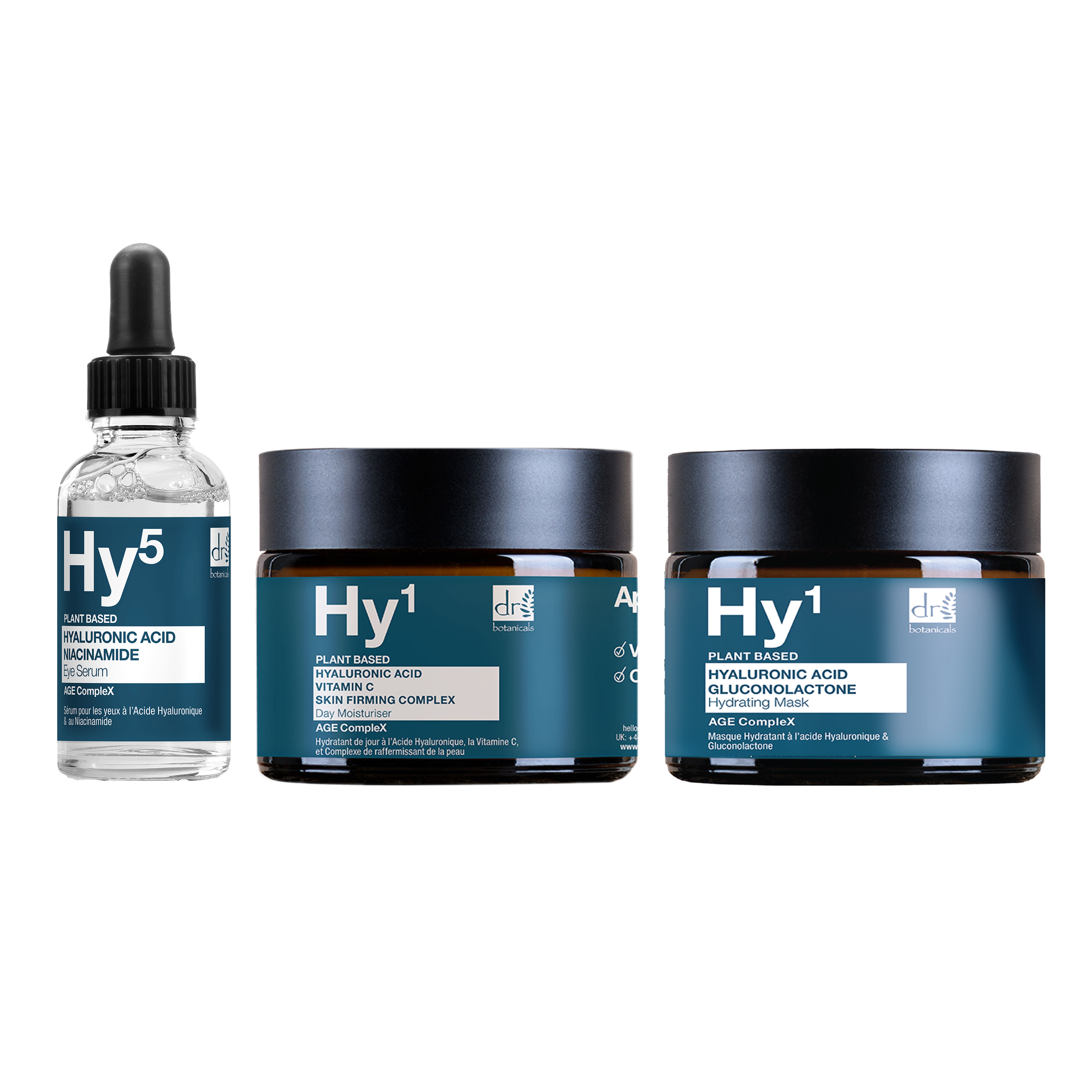 Apothecary Hyaluronic Acid Day Moisturiser+ Eye Serum+ Mask