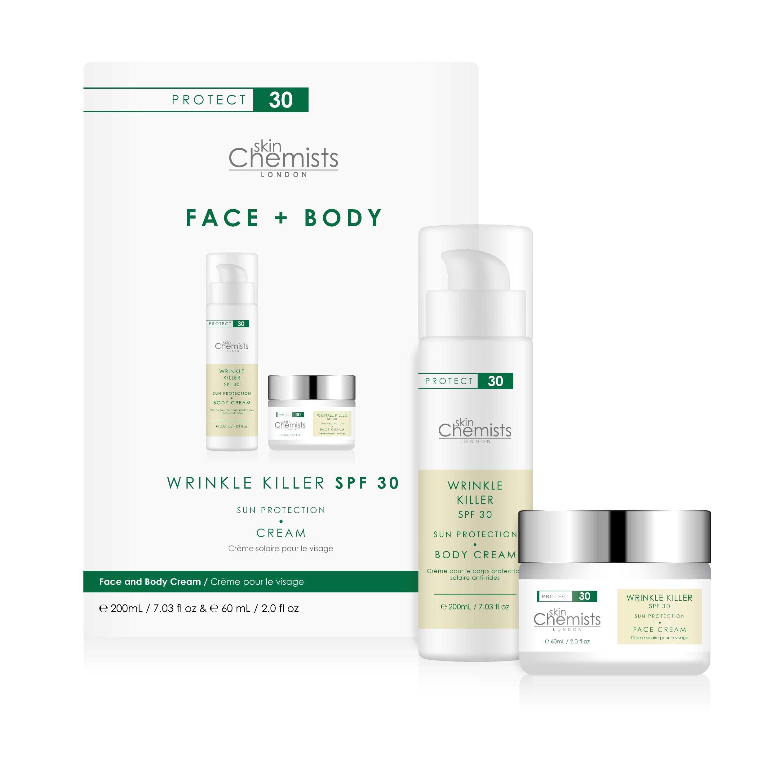Wrinkle Killer Protect Face & Body Kit