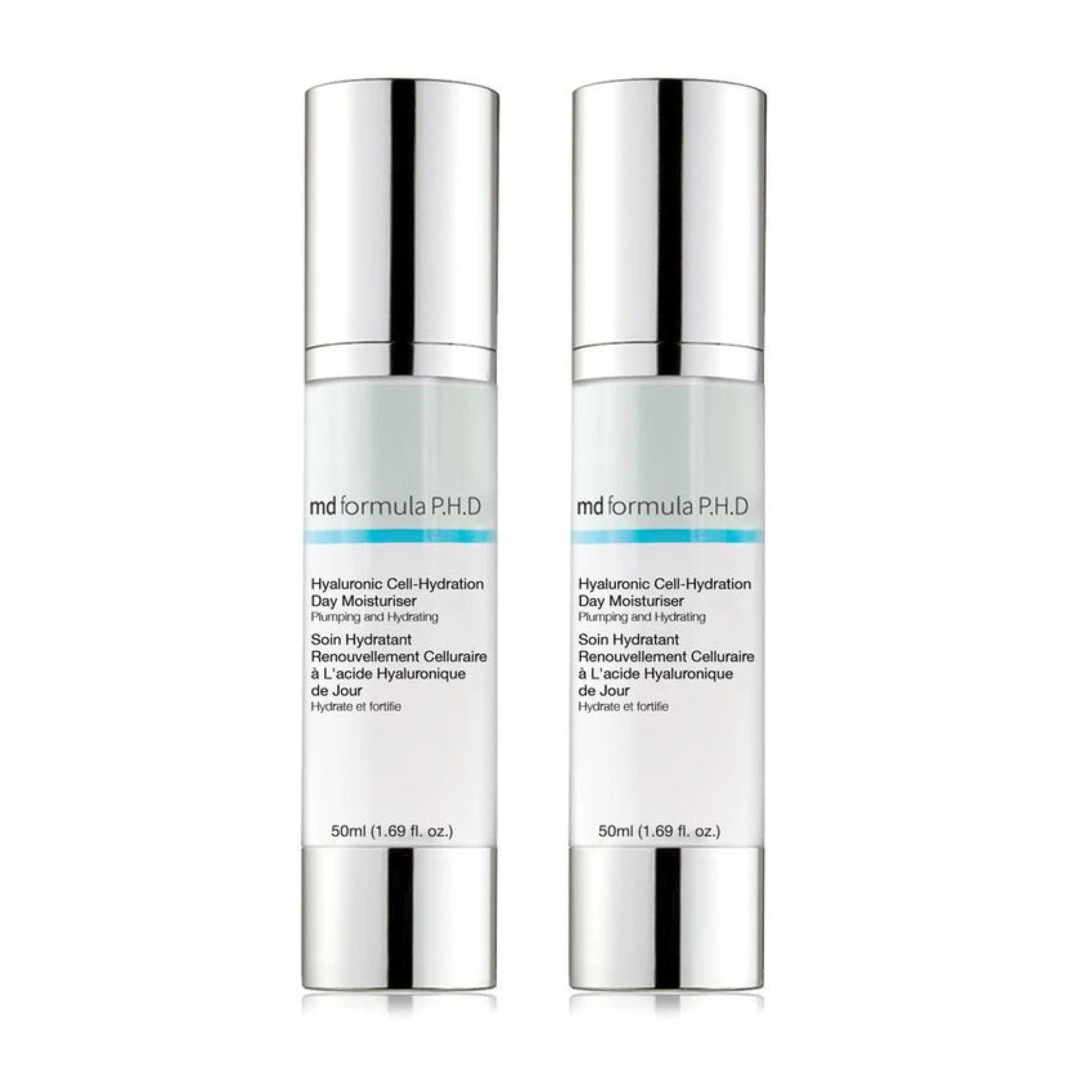 MD Formula Hyaluronic Cell-Hydration Day Moisturiser 50ml Twin Value Savings Pack - skinChemists