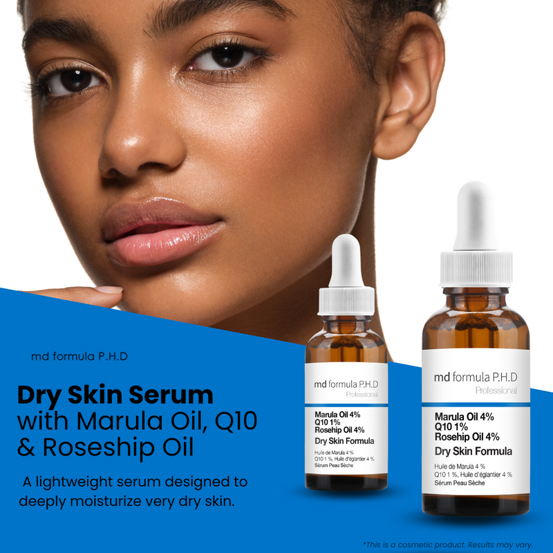 MD Formula Dry Skin Serum 30ml Marulua Oil 4%, Q10 1%, Rosehip Oil 4%