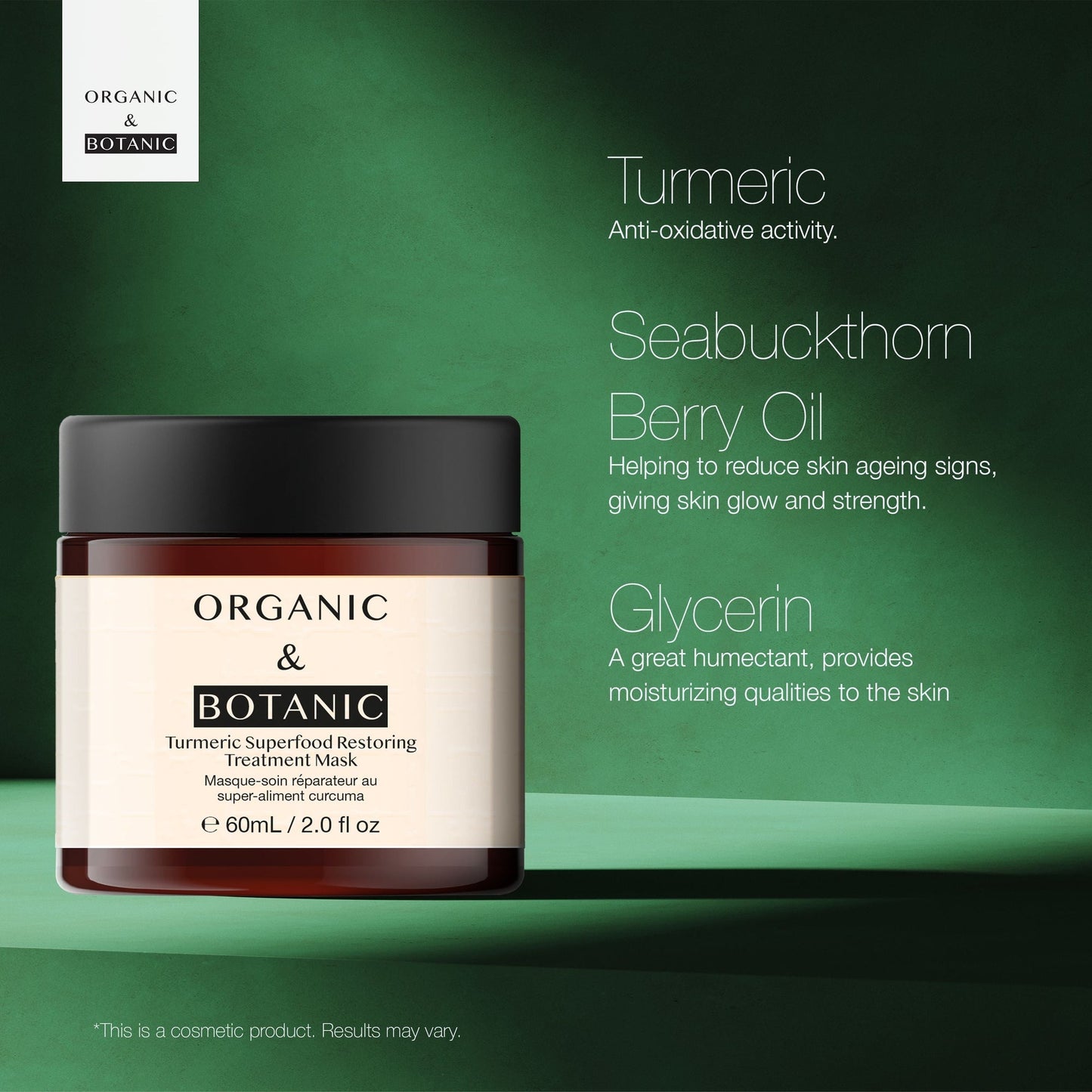 Advanced Turmeric Superfood Restoring Treatment Mask 60ml x 2 Duo Pack