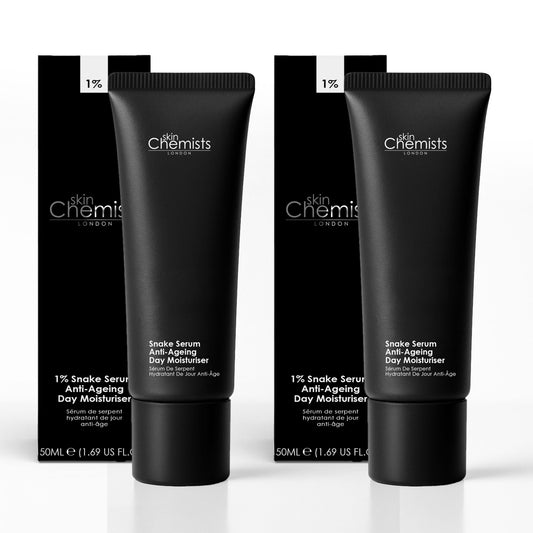 skinChemists Snake Serum Anti-Ageing Day Moisturiser 50ml Duo Set